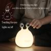 PTAEXCEL Slug Night Light, Led Portable USB Rechargeable Cute Night Light Animal Lamps with Sensor Timer Touch Lamp, Silicone for Kids Gift view 3