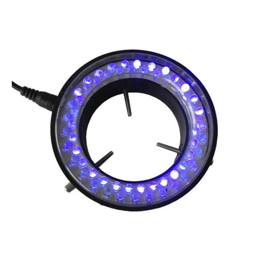 Lab Microscope Slides Optical 60 LED Microscope Ring Light Source for Stereo Biological Zoom Microscope Microscope Parts (Color : Purple)