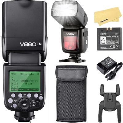 GODOX V860II-S Camera Flash for Sony Flash Speedlite Speedlight,2.4G HSS 1/8000s,650 Full-Power Flashes,11.1V/2000mAh Li-ion Battery,1.5s Recycle Time for Sony ZV-E10 a7IV a7III a77II a99 a77 a350 Etc