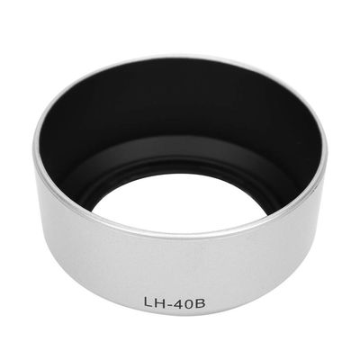 ASHATA LH-40B Camera Lens Hood,Portable Plastic Sun Shade,Professional Replacement Lens Hood Shade Accessory for M. 45mm f1.8. (Silver)