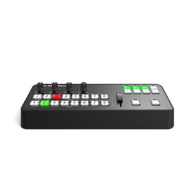 Mini Vmix Switch Panel - Compact and Portable Live Broadcast System with 8-Channel Screen Switching, 4-Way Mixer, and USB Interface for All-Media 4K Virtual Studio
