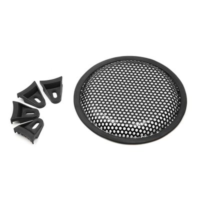 Unifizz Car Audio Speaker Mesh Sub Woofer Subwoofer Grill Dust Cover Black Protector 6.5 Inches