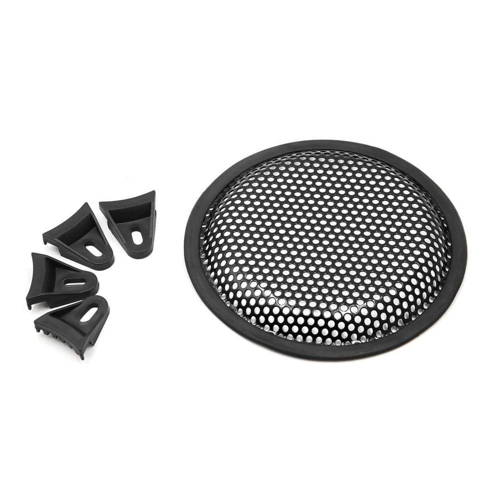 Unifizz Car Audio Speaker Mesh Sub Woofer Subwoofer Grill Dust Cover Black Protector 6.5 Inches