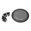 Unifizz Car Audio Speaker Mesh Sub Woofer Subwoofer Grill Dust Cover Black Protector 6.5 Inches view 1