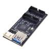 Chenyang USB 3.0 19/20Pin 1 to 2 USB 3.0 19/20Pin HUB Port Multiplier PCBA Adapter with SATA Power Cable view 1