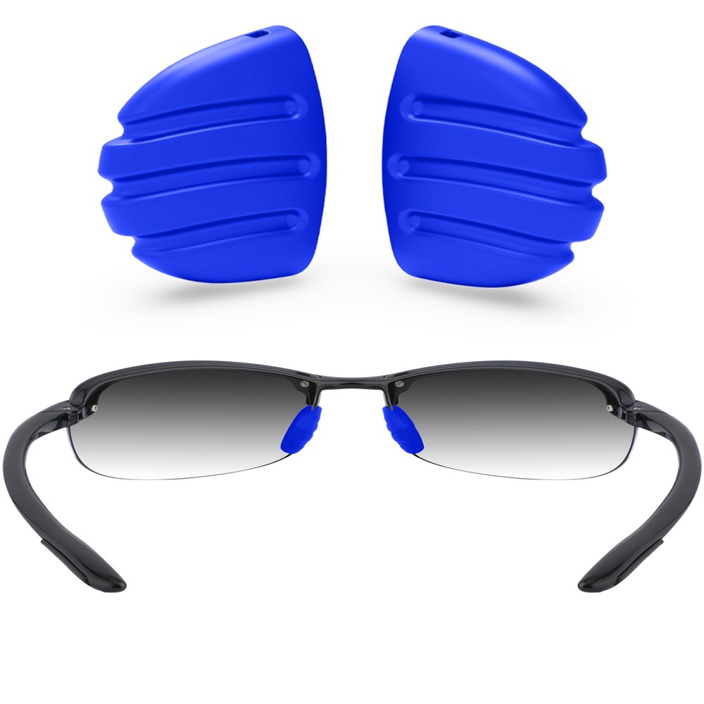 ToughAsNails Deep Blue Replacement Nose Pads for Maui Jim Makaha MJ405/Sandy Beach MJ408/Ho'okipa MJ407 Sunglasses