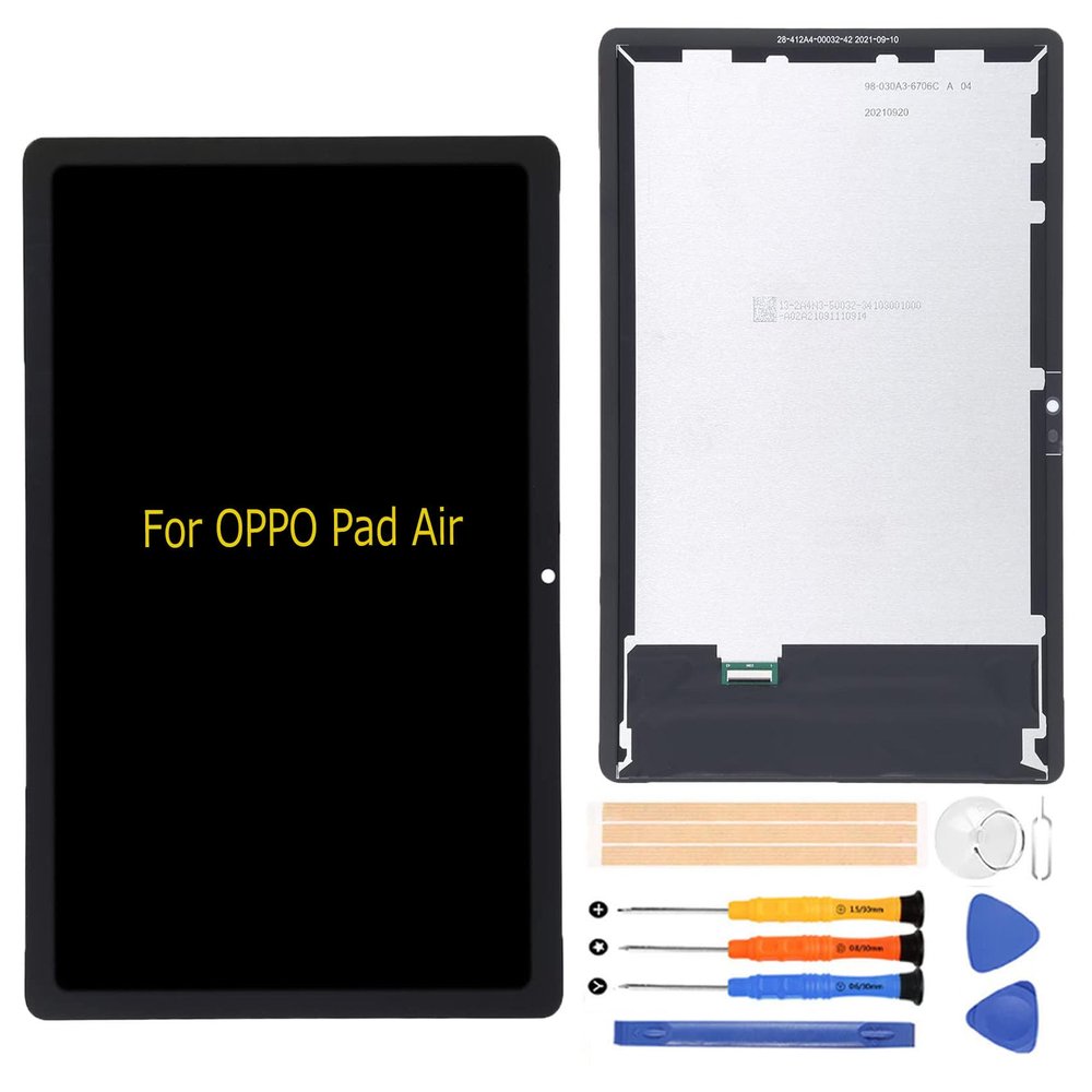A-MIND for Oppo Pad Air Screen Replacement OPD2102 X21N2 LCD Display Touch Digitizer Full Assembly with Repair Tool Kits(Black)