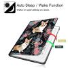 Case for 6.8" Kindle Paperwhite (11th Generation 2021) and Kindle Paperwhite Signature Edition,PU Leather Folio Stand Cover for Kindle Paperwhite 2021 E-Reader,Pink Flower and Corgi view 3