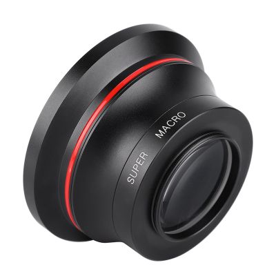 Buachois 0.39X Wide Angle Lens, 37mm Super Wide Angle Lens for DV Cameras Mobile Phones, Macro and Wide Angle Lens with 37mm Phone Clip