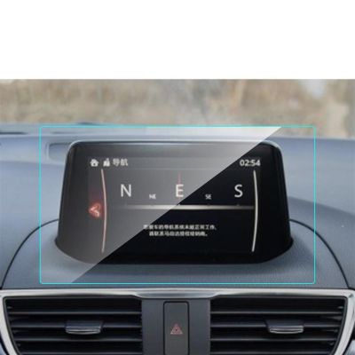 UNKOMN Screen Protector for mazdas 3 Axela 2017 2018 Car GPS Navigation Tempered Glass Screen Protector Steel Portective LCD Touch Screen