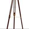 MARY NAUTICAL- Marine Brass Finish 50" inches Adjustable Wooden Tripod Maritime Nautical Floor Standing Brass Telescope view 4