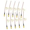 10Pcs RG-178 RF U.FL IPEX IPX Mini PCI to SMA Female Pigtail Antenna Cable 4" Length view 1