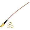 10Pcs RG-178 RF U.FL IPEX IPX Mini PCI to SMA Female Pigtail Antenna Cable 4" Length view 3