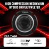 DS18 PRO-TWN5 High Compression Neodymium Super Bullet Tweeter 1.5" VC 400 Max, 200W RMS, 4 Ohms with Built in Crossover Tweeters are The Best in The Pro Audio and Voceteo Market (1 Speaker) (Renewed) view 2