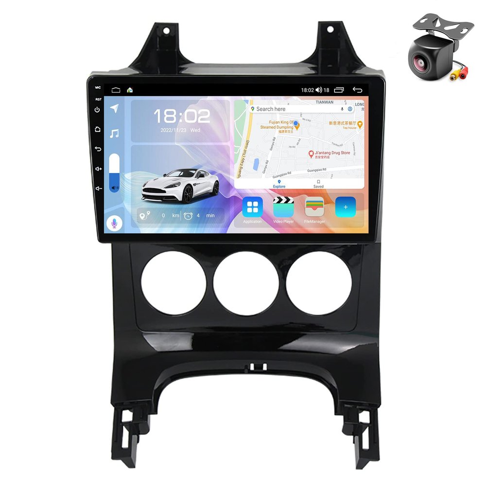 Android 12 System for Peugeot 3008 1 2009 2010 2011 2012 2013 2014 2015 2016 Car Stereo Radio with SWC Camera Built-in Car-Play Android Auto GPS Navigation Touch Screen Upgrade (M400S 8core 4+64G)