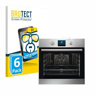 BROTECT 6-Pack Screen Protector Compatible with AEG Einbaubackofen Serie 6000 BPS33102ZM - HD-Clear Protection Film