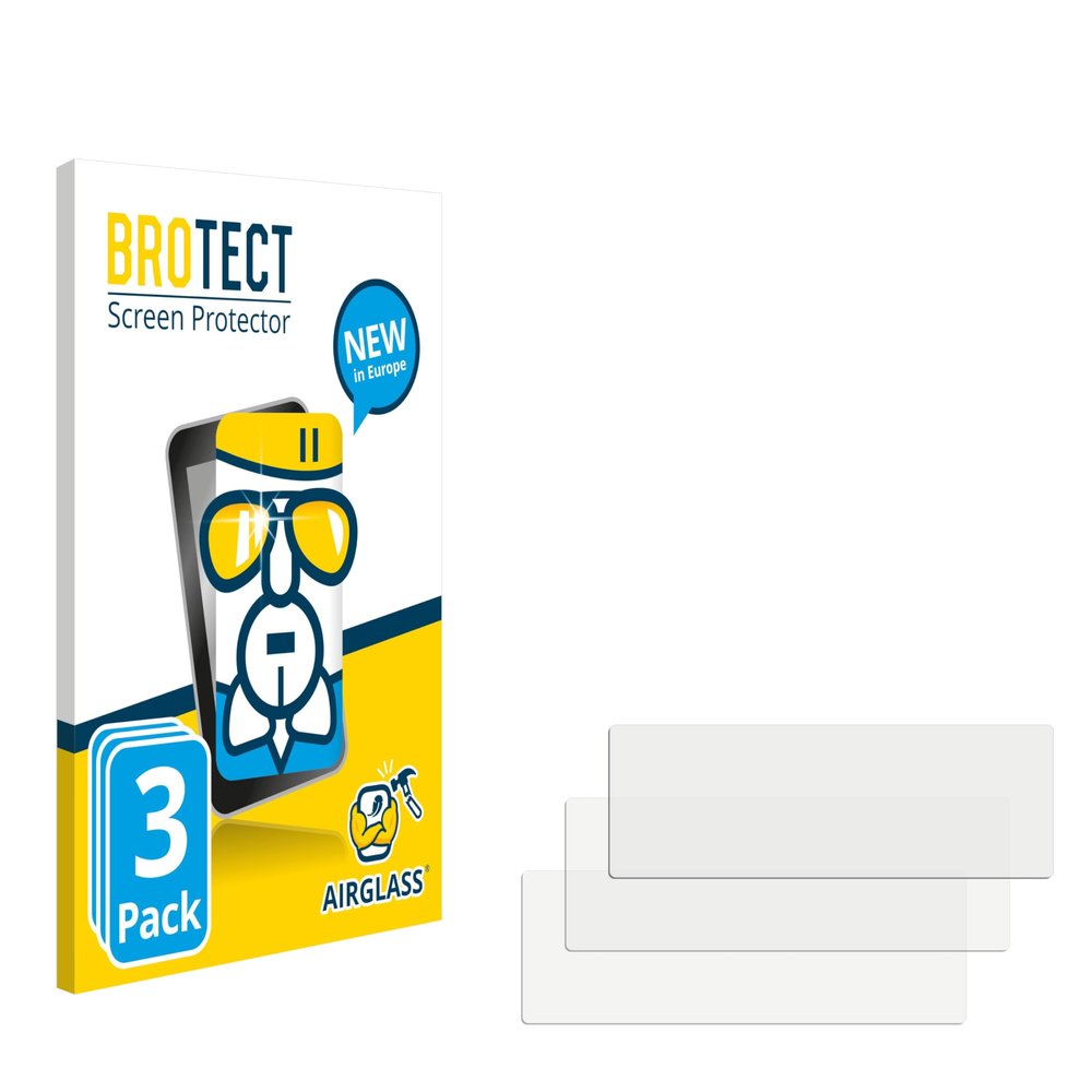 BROTECT Glass Screen Protector Film Compatible with AEG Einbaubackofen Serie 6000 BPS33102ZM (3 Pack) - Glass-Foil Protection [Scratch Resistant]
