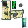 jioeuinly Case for Itel A60 Case Compatible with Itel A60 Phone Case Cover [with Tempered Glass Screen Protector][Ring Support][Golden Reflect Light] DJL-SY view 1