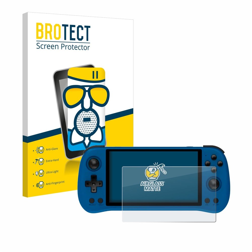 BROTECT Anti-Glare Glass Screen Protector Matte Compatible with Powkiddy X55 - Anti-Scratch 9H Protection Film