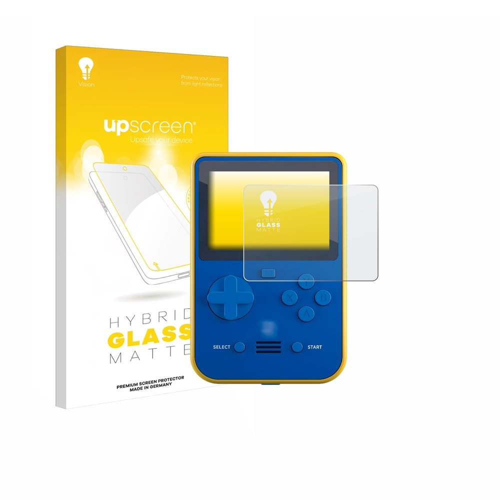 upscreen Matte Screen Protector Glass Film compatible with Blaze Super Pocket - Anti-Glare, Anti-Fingerprint, 9H Glass Protection