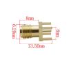 10Pcs/lot SMA Female PCB Edge Panel Mount 4Pin Solder Connector Straight Vertical Thru R/F Coaxial Adapter view 4