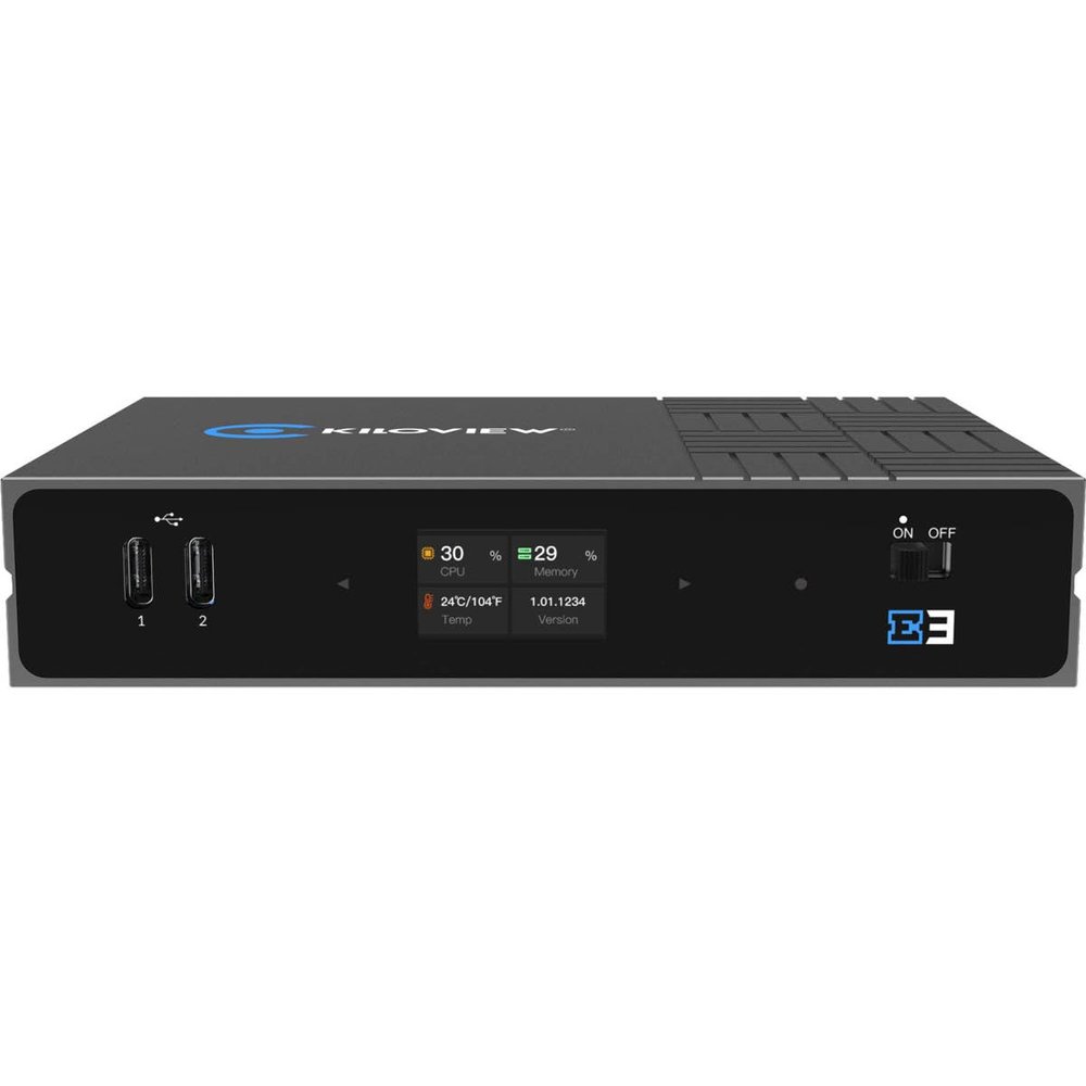 Kiloview E3 Dual-Channel 4K HDMI & 3G-SDI HEVC Video Encoder