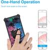 Aroepurt Case for Itel A60s Case Compatible with Itel A60s Phone Case Cover [with Tempered Glass Screen Protector][Hard PC + Soft Silicone][Ring Support] [Luminous Effect] YGH-BQ view 4