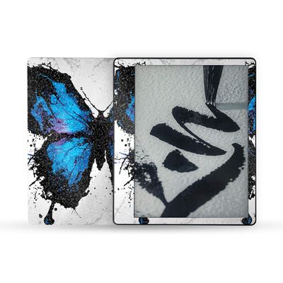 MightySkins Glossy Glitter Skin Compatible with Amazon Kindle Scribe (2022) Full Wrap - Butterfly Splash | High-Gloss Glitter Finish | Easy to Apply | Made in The USA