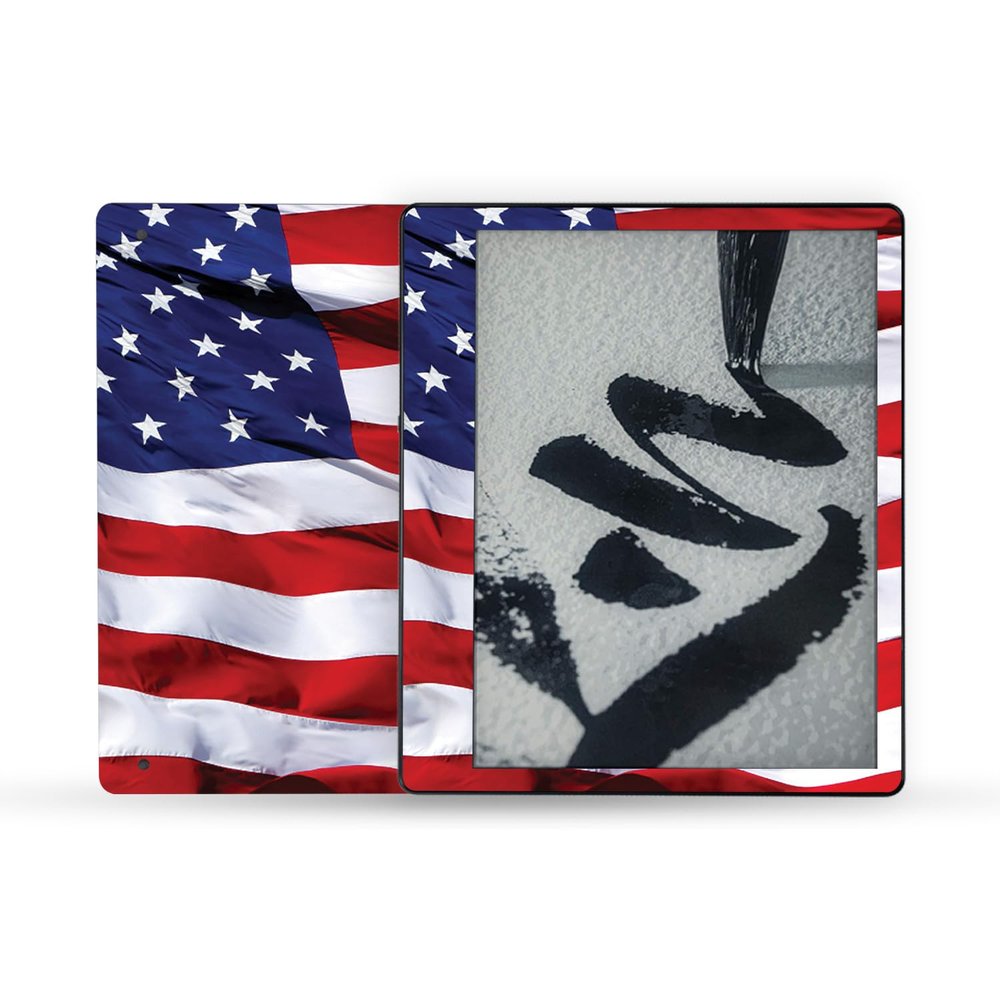 MightySkins Skin Compatible with Amazon Kindle Scribe (2022) Full Wrap - American Flag | Protective, and Unique Vinyl Decal wrap Cover | Easy to Apply | Made in The USA