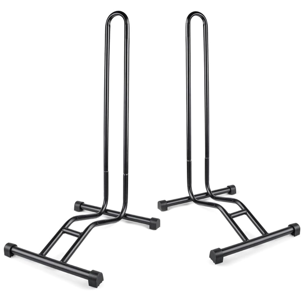 Revere Bike Stand Set of 2 Adjustable Bicycle Parking Rack for 2029 Inch Wheels, Fits Tires up to 2.6, Portable Powder-Coated Steel Bike Storage for Indoor & Outdoor Use