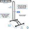Revere Bike Stand Set of 2 Adjustable Bicycle Parking Rack for 2029 Inch Wheels, Fits Tires up to 2.6, Portable Powder-Coated Steel Bike Storage for Indoor & Outdoor Use view 4