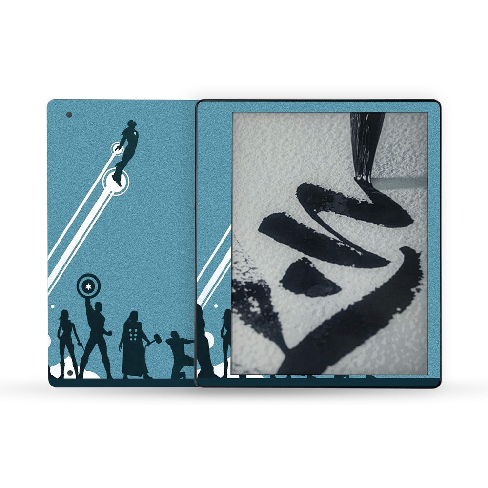 MightySkins Skin Compatible with Amazon Kindle Scribe (2022) Full Wrap - Super Squad | Protective, Durable, and Unique Vinyl Decal wrap Cover | Easy to Apply | Made in The USA