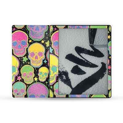MightySkins Glossy Glitter Skin Compatible with Amazon Kindle Scribe (2022) Full Wrap - Candy Skulls | Protective High-Gloss Glitter Finish | Easy to Apply | Made in The USA