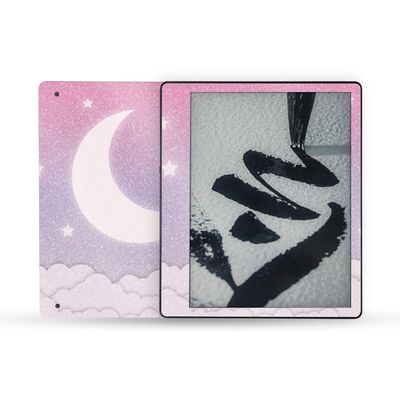 MightySkins Glossy Glitter Skin Compatible with Amazon Kindle Scribe (2022) Full Wrap - Baby Moon | Protective High-Gloss Glitter Finish | Easy to Apply | Made in The USA