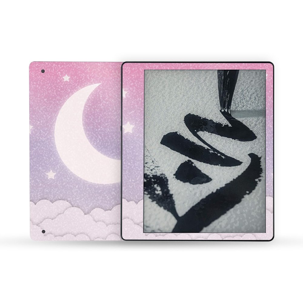 MightySkins Glossy Glitter Skin Compatible with Amazon Kindle Scribe (2022) Full Wrap - Baby Moon | Protective High-Gloss Glitter Finish | Easy to Apply | Made in The USA