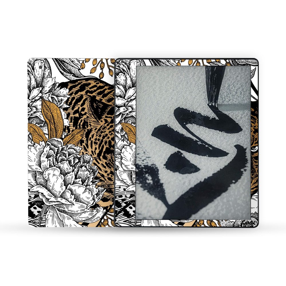 MightySkins Skin Compatible with Amazon Kindle Scribe (2022) Full Wrap - Bronzed Leopard | Protective, and Unique Vinyl Decal wrap Cover | Easy to Apply | Made in The USA