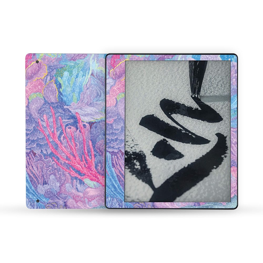 MightySkins Glossy Glitter Skin Compatible with Amazon Kindle Scribe (2022) Full Wrap - Dreamy Reef | Protective High-Gloss Glitter Finish | Easy to Apply | Made in The USA