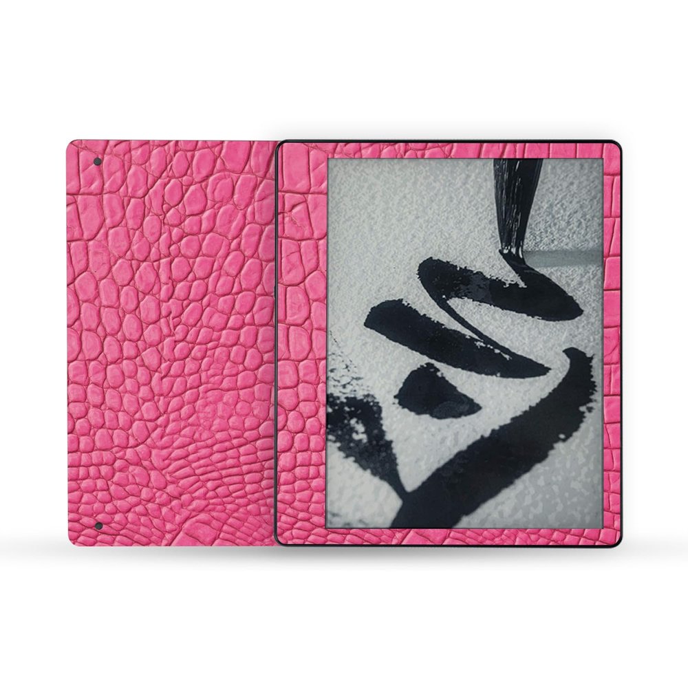 MightySkins Skin Compatible with Amazon Kindle Scribe (2022) Full Wrap - Pink Gator Skin | Protective, and Unique Vinyl Decal wrap Cover | Easy to Apply | Made in The USA