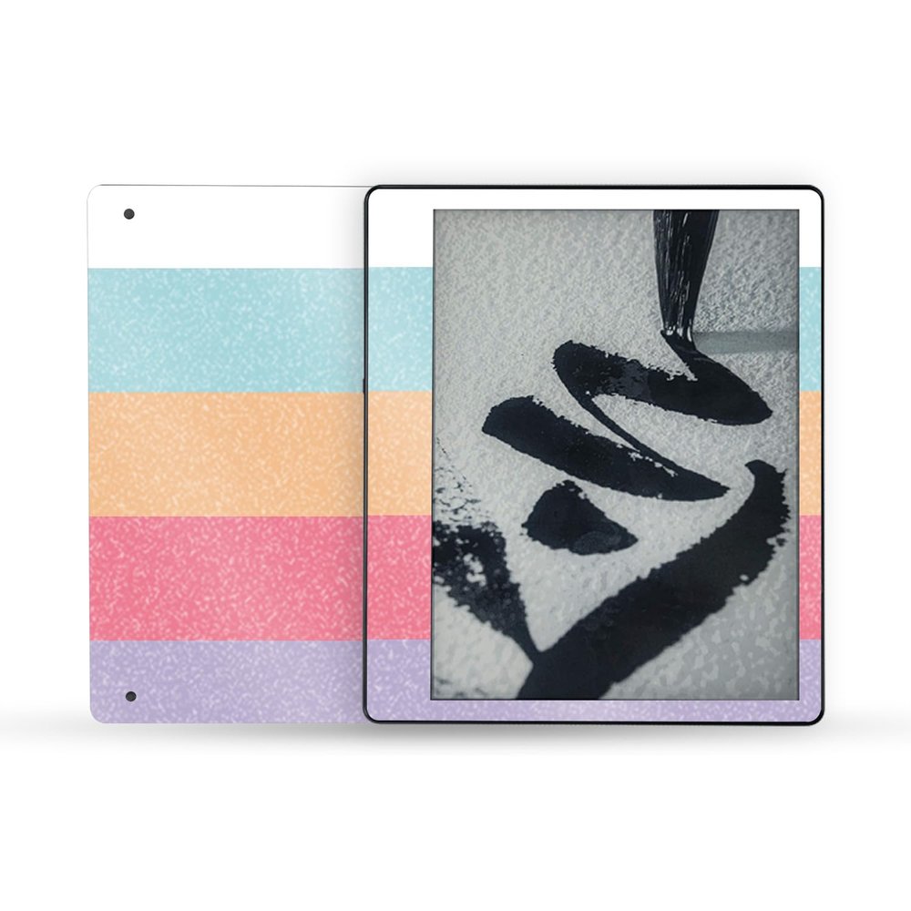 MightySkins Glossy Glitter Skin Compatible with Amazon Kindle Scribe (2022) Full Wrap - Peaches and Cream | High-Gloss Glitter Finish | Easy to Apply | Made in The USA