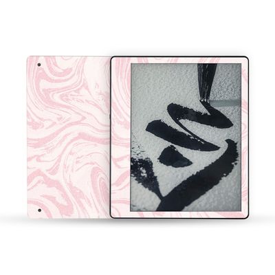 MightySkins Glossy Glitter Skin Compatible with Amazon Kindle Scribe (2022) Full Wrap - Silky Pink | Protective High-Gloss Glitter Finish | Easy to Apply | Made in The USA