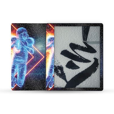 MightySkins Glossy Glitter Skin Compatible with Amazon Kindle Scribe (2022) Full Wrap - Glow Football | Protective High-Gloss Glitter Finish | Easy to Apply | Made in The USA