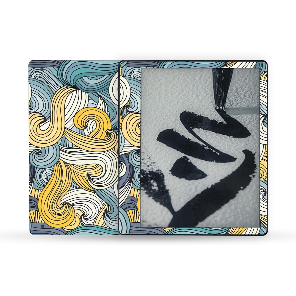MightySkins Skin Compatible with Amazon Kindle Scribe (2022) Full Wrap - Turbulence | Protective, Durable, and Unique Vinyl Decal wrap Cover | Easy to Apply | Made in The USA