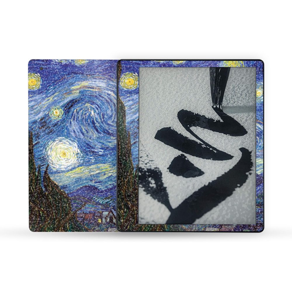MightySkins Glossy Glitter Skin Compatible with Amazon Kindle Scribe (2022) Full Wrap - Starry Night | Protective High-Gloss Glitter Finish | Easy to Apply | Made in The USA