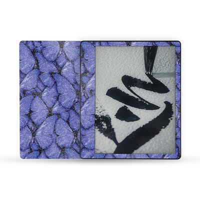 MightySkins Glossy Glitter Skin Compatible with Amazon Kindle Scribe (2022) Full Wrap - Blue Butterflies | High-Gloss Glitter Finish | Easy to Apply | Made in The USA