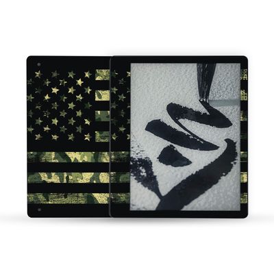 MightySkins Skin Compatible with Amazon Kindle Scribe (2022) Full Wrap - American Camo | Protective, and Unique Vinyl Decal wrap Cover | Easy to Apply | Made in The USA
