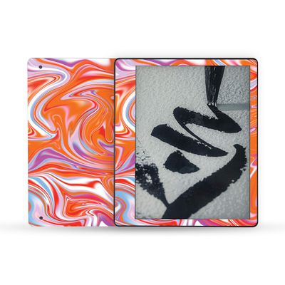 MightySkins Skin Compatible with Amazon Kindle Scribe (2022) Full Wrap - Orange Swirl | Protective, Durable, and Unique Vinyl Decal wrap Cover | Easy to Apply | Made in The USA