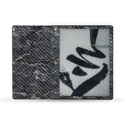 MightySkins Carbon Fiber Skin Compatible with Amazon Kindle Scribe (2022) Full Wrap - Onyx Marble | Protective Textured Carbon Fiber Finish | Easy to Apply | Made in The USA