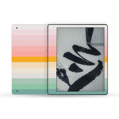 MightySkins Skin Compatible with Amazon Kindle Scribe (2022) Full Wrap - Horizon Stripes | Protective, and Unique Vinyl Decal wrap Cover | Easy to Apply | Made in The USA