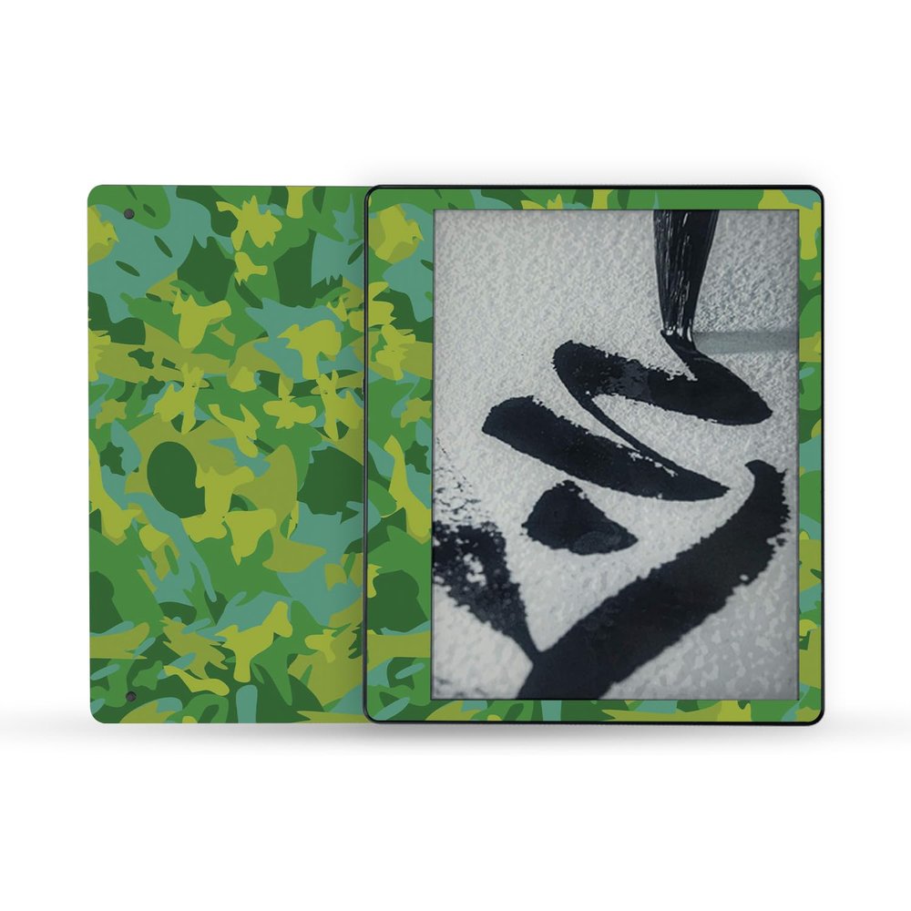 MightySkins Skin Compatible with Amazon Kindle Scribe (2022) Full Wrap - Verde Camouflage | Protective, and Unique Vinyl Decal wrap Cover | Easy to Apply | Made in The USA