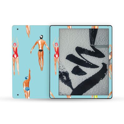 MightySkins Skin Compatible with Amazon Kindle Scribe (2022) Full Wrap - Upstream | Protective, Durable, and Unique Vinyl Decal wrap Cover | Easy to Apply | Made in The USA